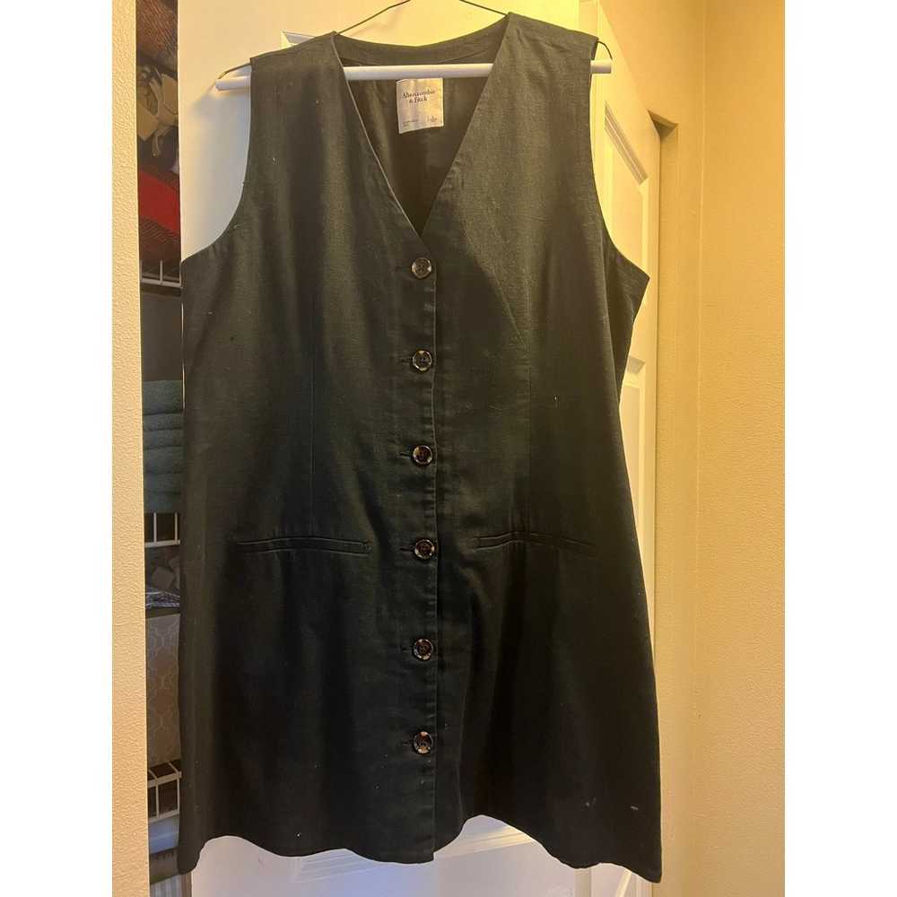 Abercrombie Mara Linen Blend Vest Mini Dress - image 3