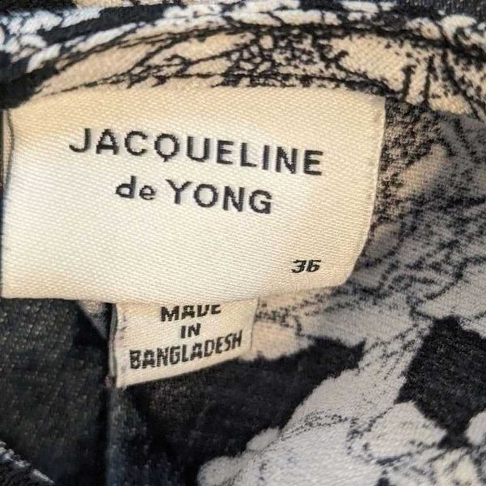 Jacqueline De Young Black & White Floral Babydoll… - image 5