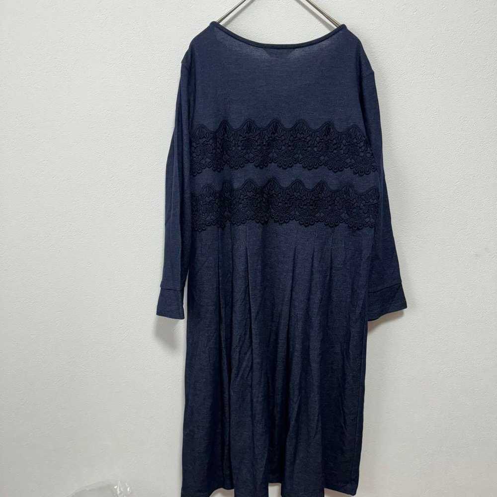 【a-214】 INGEBORG One-Piece Black Lace 3/4 Sleeve 9 - image 2