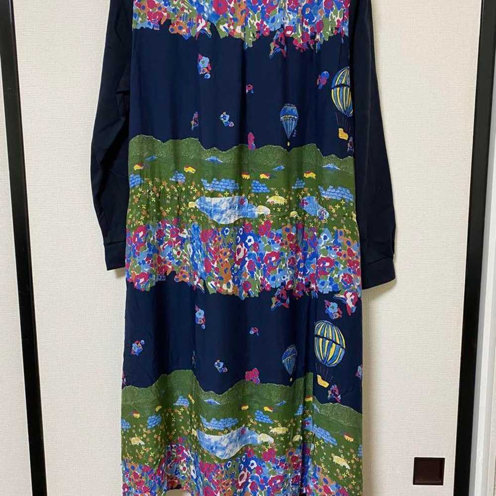 SUPER HAKKA Floral Long Dress Navy - image 2