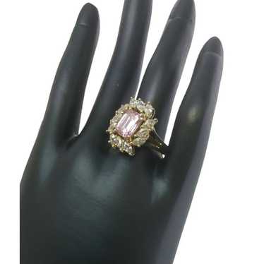 vintage beautiful tnc 925  silver gold tone pink z