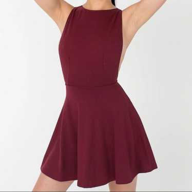 American Apparel Burgundy Mini Dress S