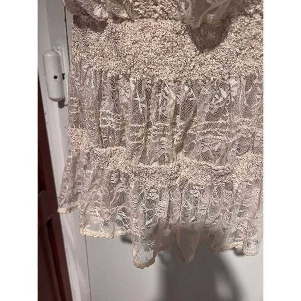 pam gv coutute crochet dress see thru sequin - image 3