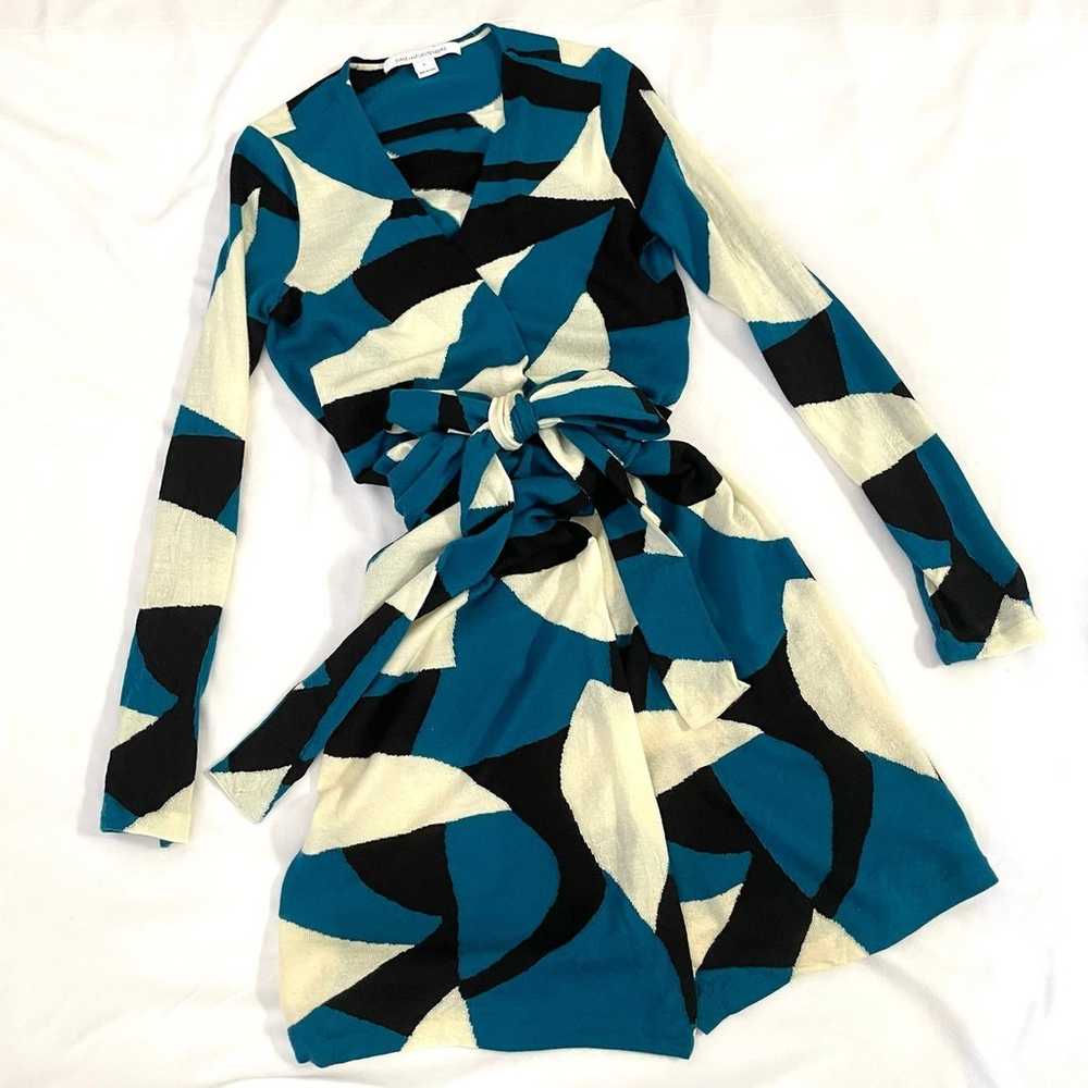 diane von furstenberg wrap dresses wool Pettitte … - image 1