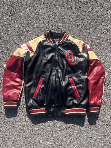 G Iii Vintage Oklahoma Sooner Varsity Jacket