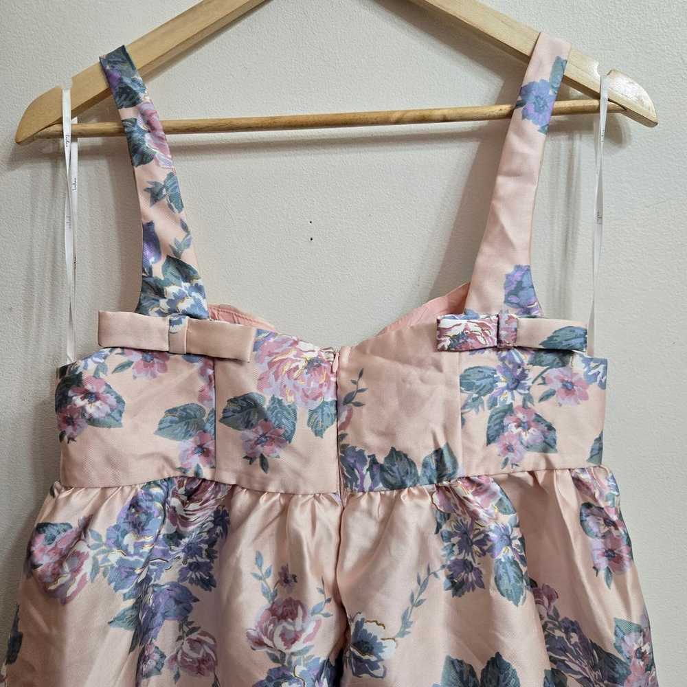 NWOT Lulus Floral Pink Floral Mini Babydoll Dress… - image 5