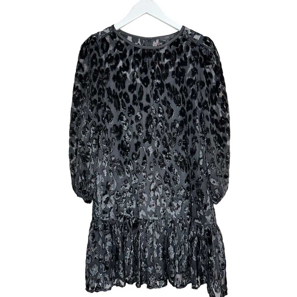 NWOT J. Crew Leopard Flutter Hem Burnout Velvet S… - image 6