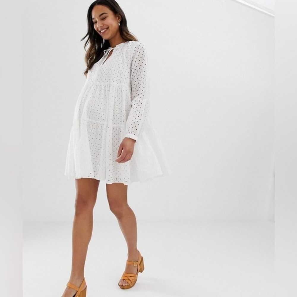 ASOS Design Maternity Tiered Trapeze Mini Women's… - image 4