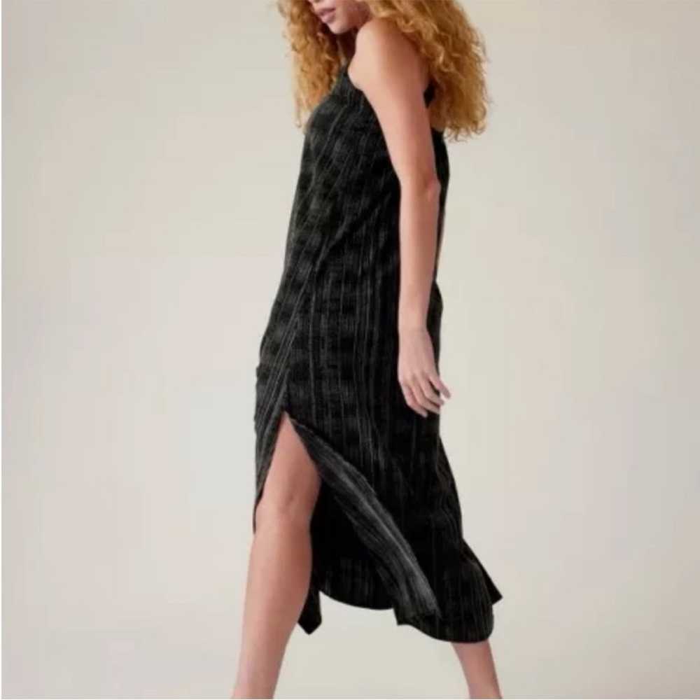 Athleta Arrival Amara Stripe Black Maxi Dress - image 9