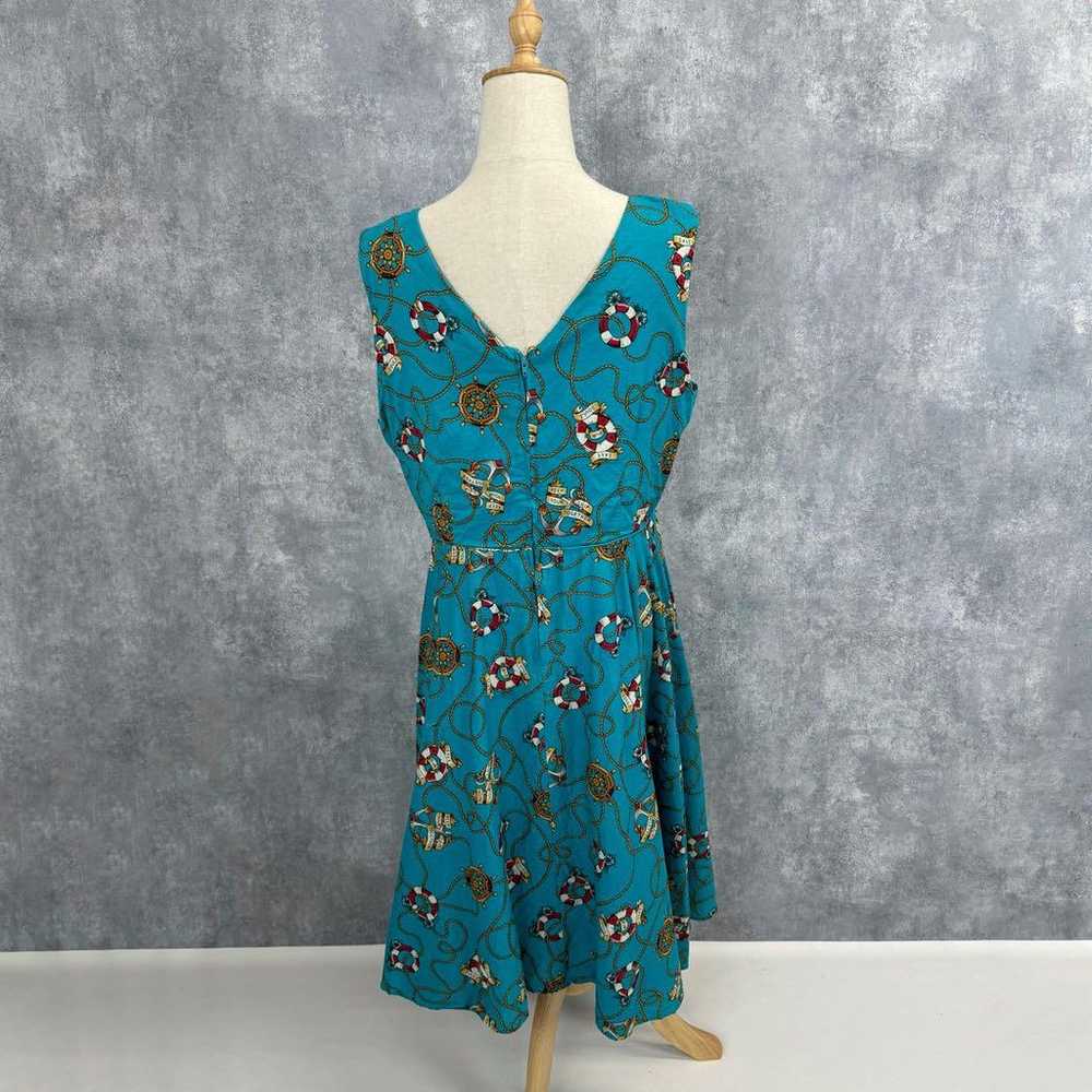 Marine-themed all-over patterned cache-coeur dres… - image 5