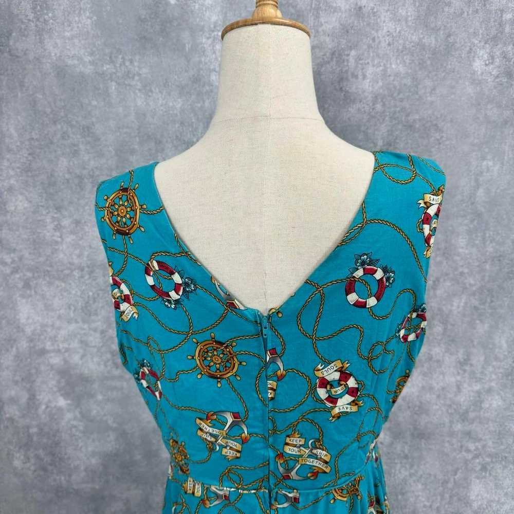 Marine-themed all-over patterned cache-coeur dres… - image 7