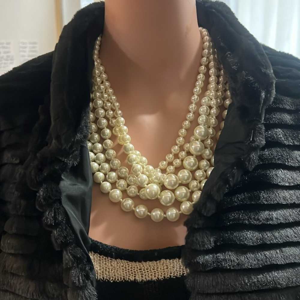 J.CREW PEARL TWISTED HAMMOCK NECKLACE - image 10