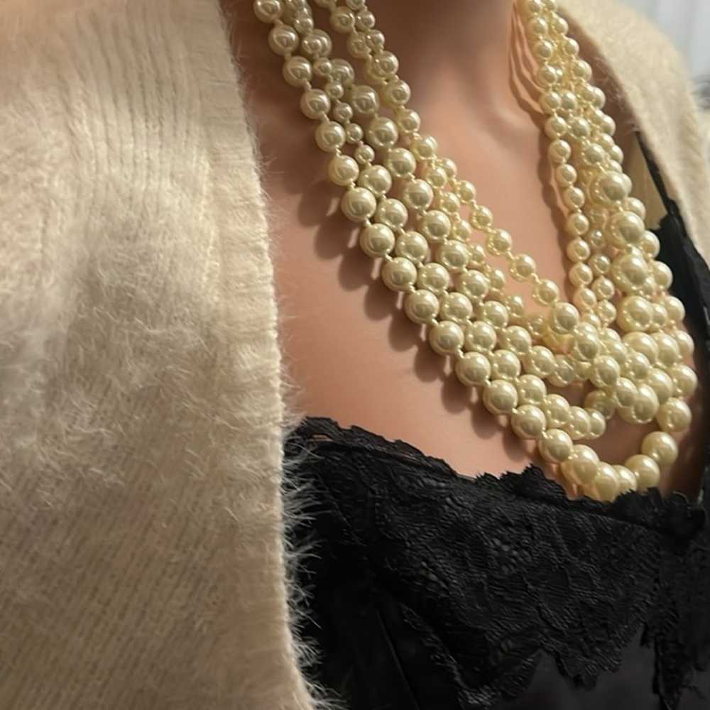 J.CREW PEARL TWISTED HAMMOCK NECKLACE - image 12