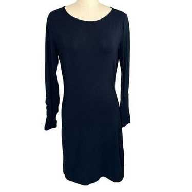 Diane Von Furstenburg Navy Knit Shift Dress | Size