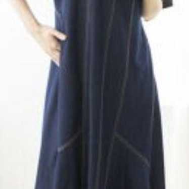 Tencel Denim Patchwork Dress - image 1