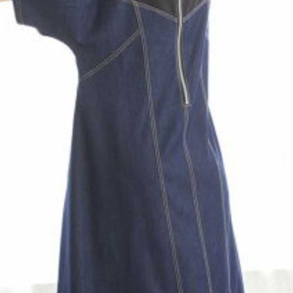 Tencel Denim Patchwork Dress - image 4