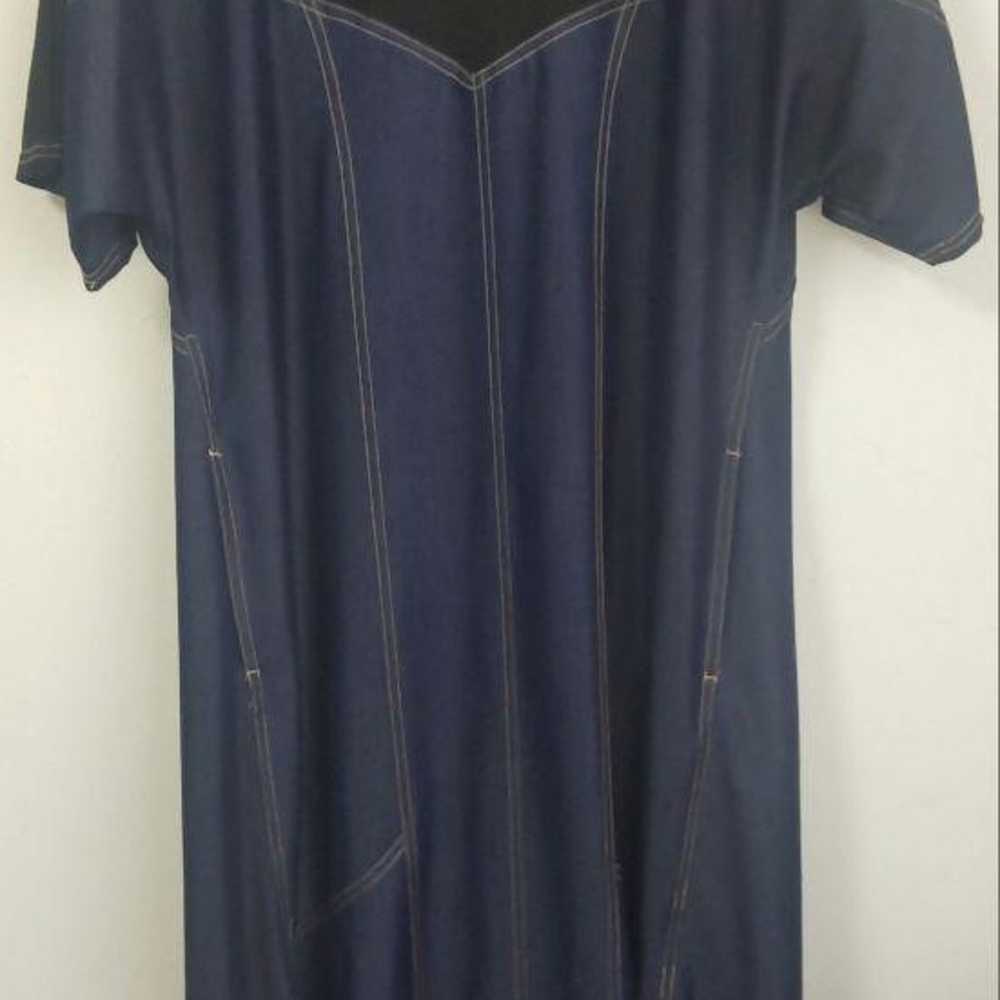 Tencel Denim Patchwork Dress - image 6