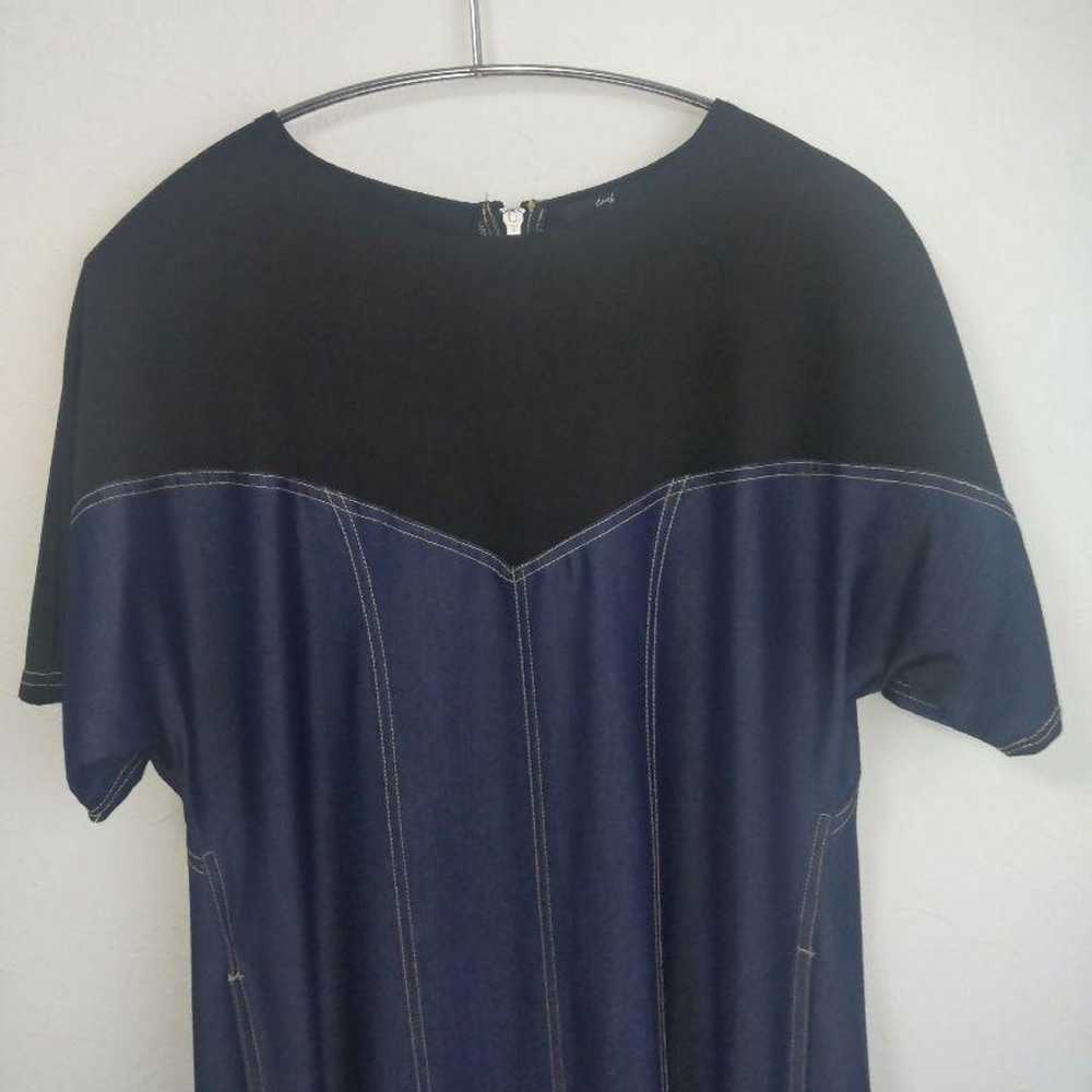 Tencel Denim Patchwork Dress - image 7