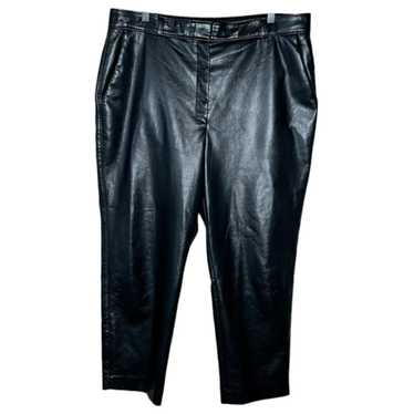 Babaton Vegan leather straight pants