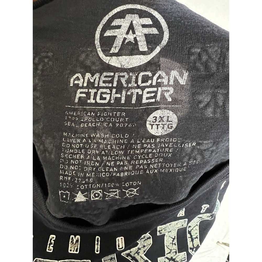 Streetwear Vintage American Fighter T-Shirt Size … - image 6