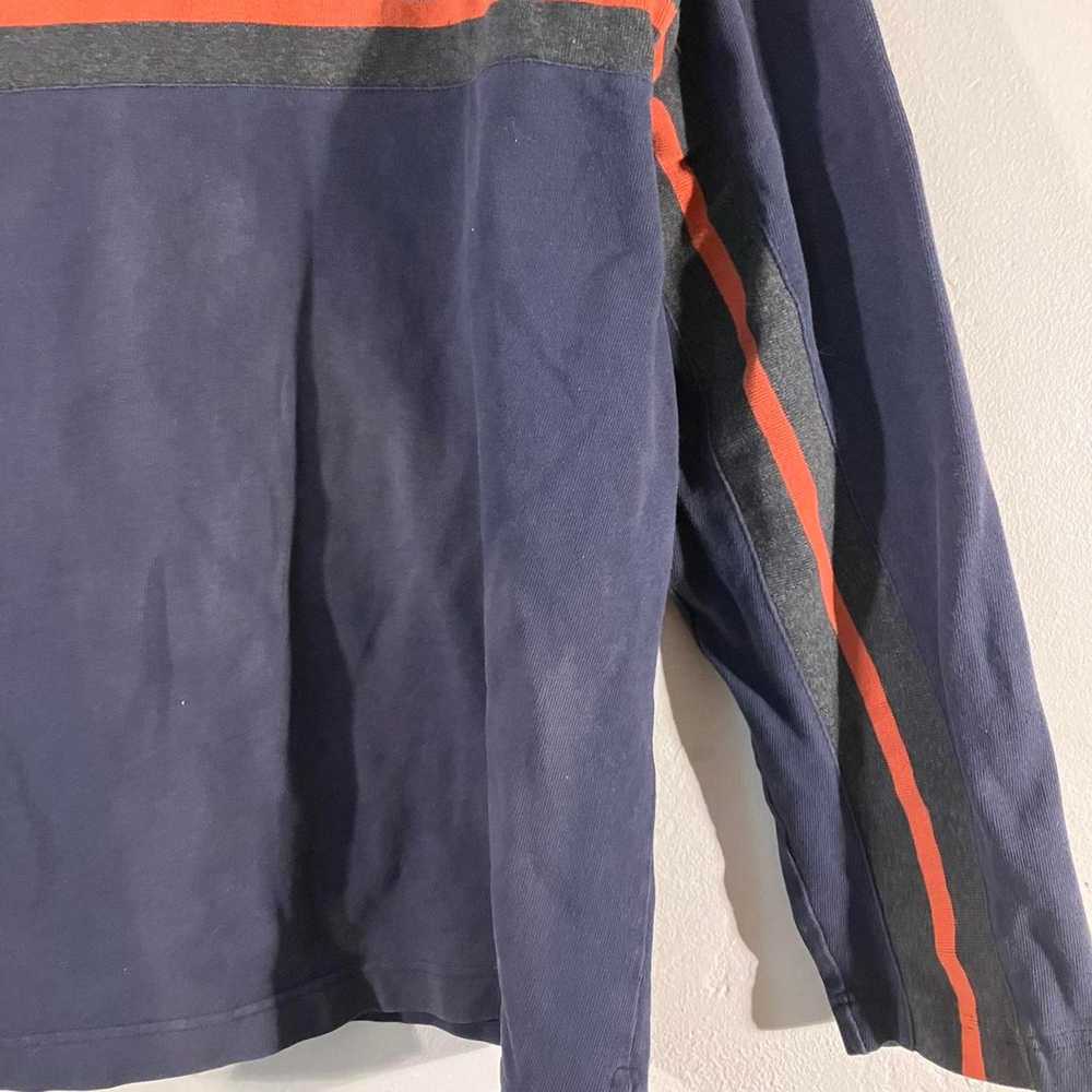 Gap Gap Factory Navy Blue Orange Stripe Sun-faded… - image 2