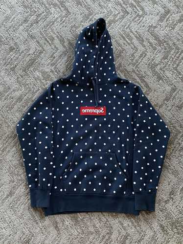 CDG CDG CDG × Supreme Supreme CDG dot hoodie