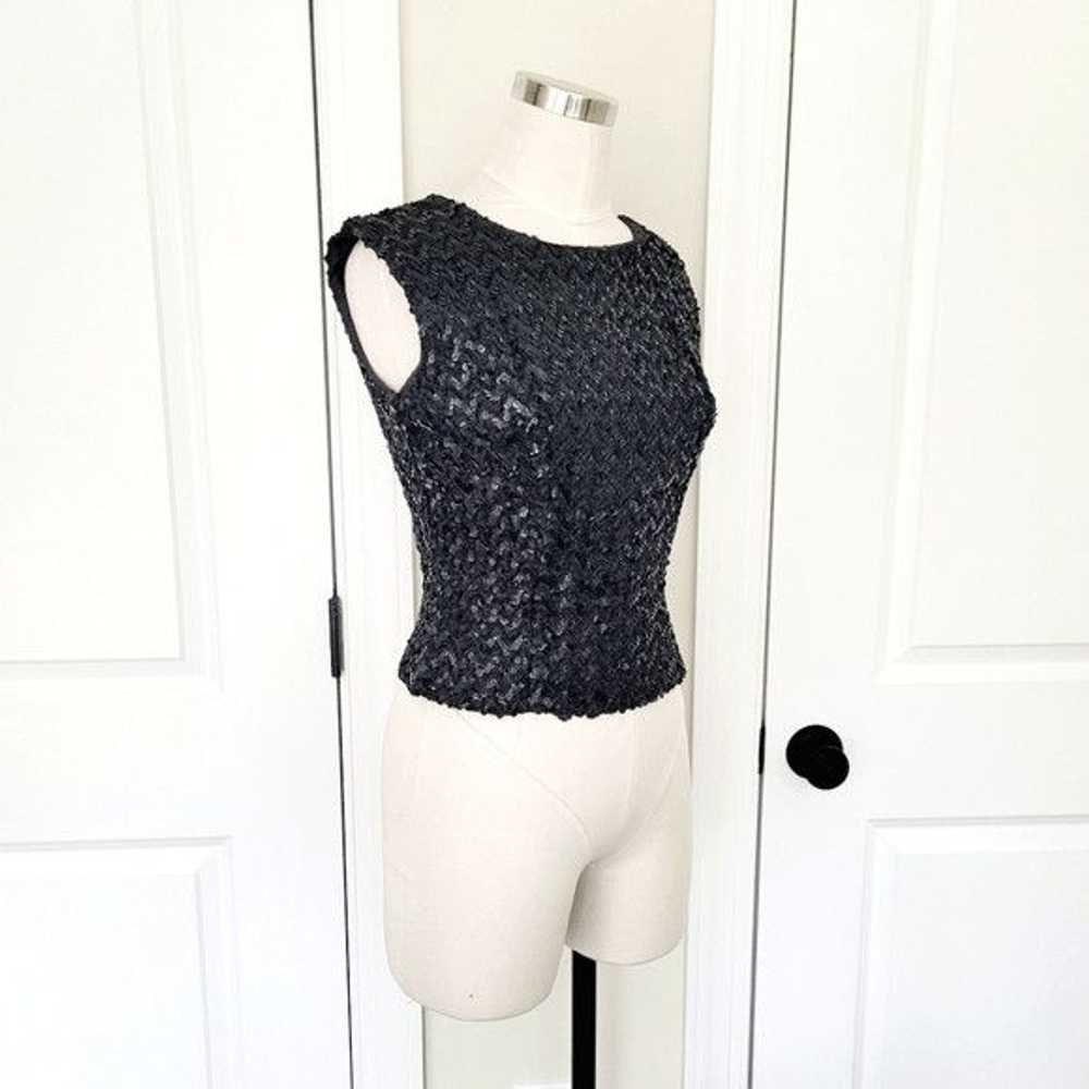 Vintage 60s Stephen O'Grady Sequin Sleeveless Top… - image 2