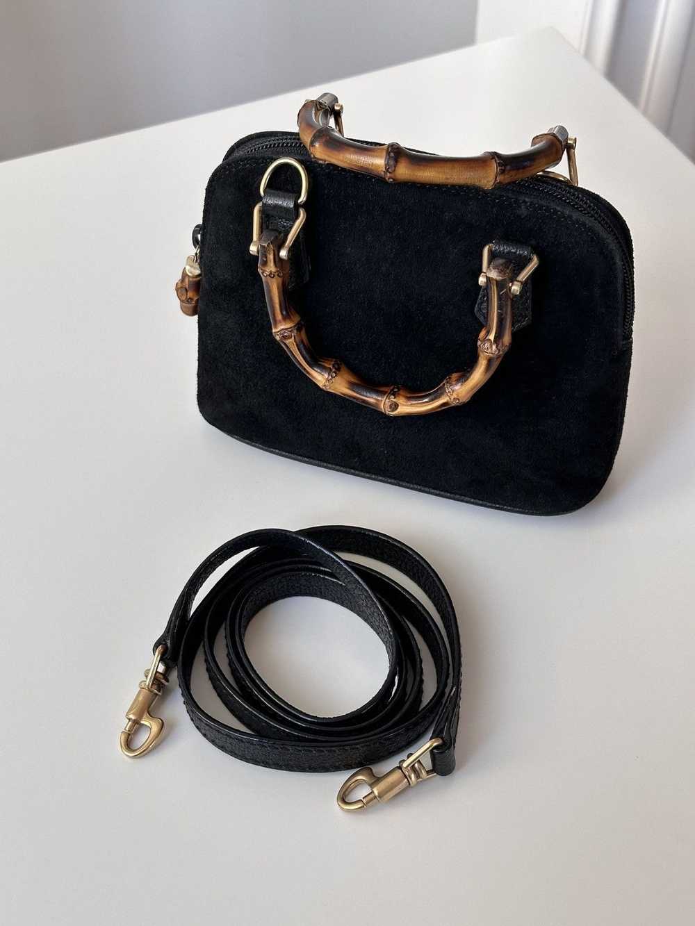 Gucci × Streetwear × Vintage GUCCI Mini Bamboo Ha… - image 9