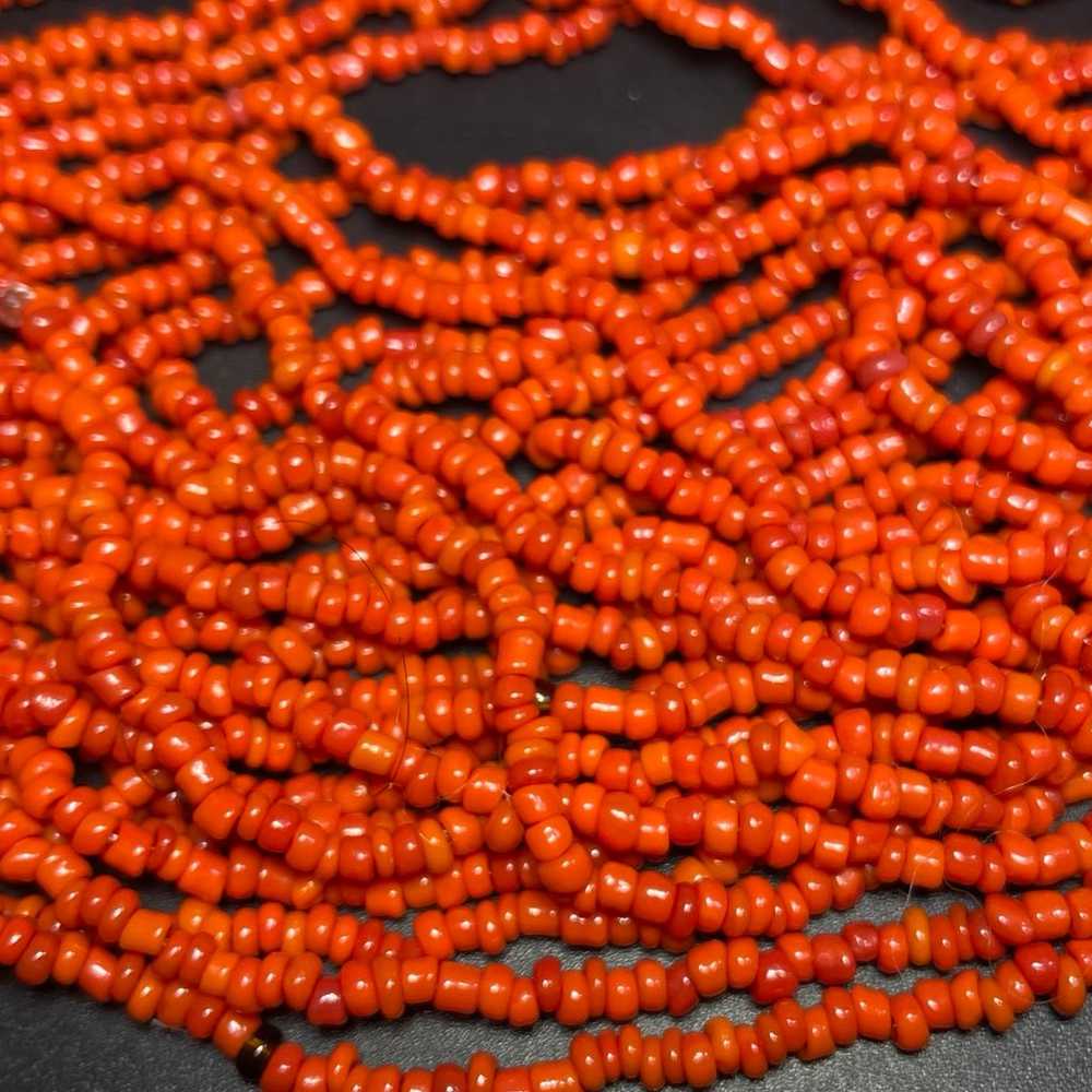 Enormous Red coral necklace 191 Gr. and Taxco ste… - image 6