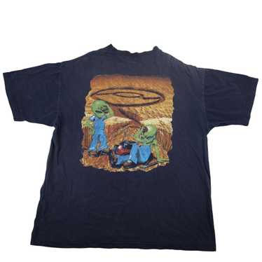◆HOODHOOD◆ Alien Vintage Graphic Long Sleeve Navy HDBE01TS Hood by air long sleeve - Gem