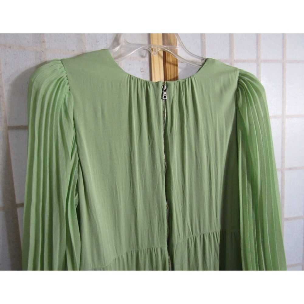 Alice + Olivia Seafoam Green Bell Pleat Sleeve Vi… - image 5