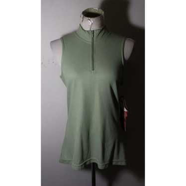 Vintage Green Sleeveless Cycling Jersey for Women… - image 1