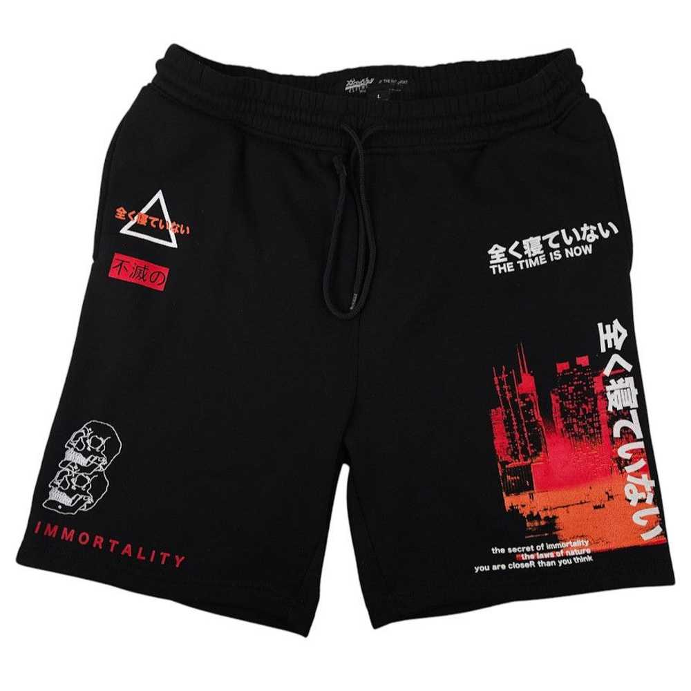 Brooklyn Cloth Asian Skull Sweat Shorts Mens Size… - image 1