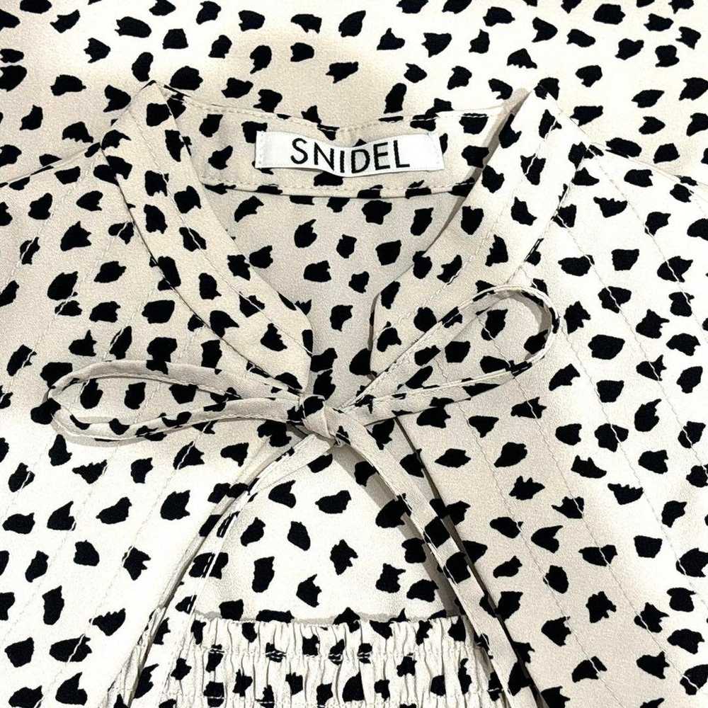 Genuine item SNIDEL Snidel Open-back Polka Dot Pr… - image 3