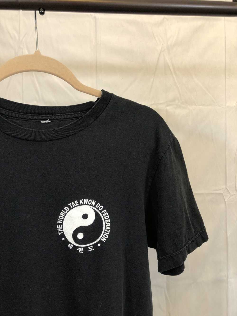 Vintage Yin Yang Tae Kwon Do Black Faded Martial … - image 3