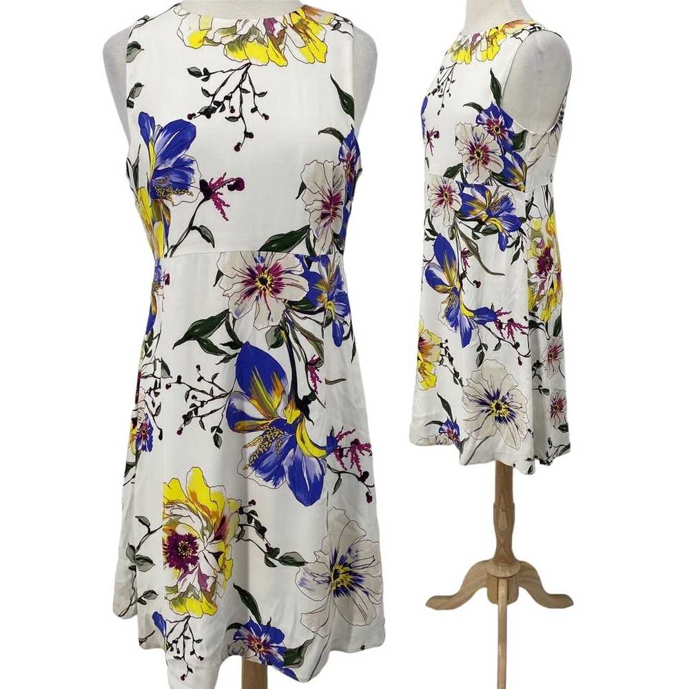 Banana Republic Mini Fit & Flare Floral Print Dre… - image 1