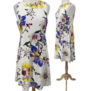 Banana Republic Mini Fit & Flare Floral Print Dre… - image 1