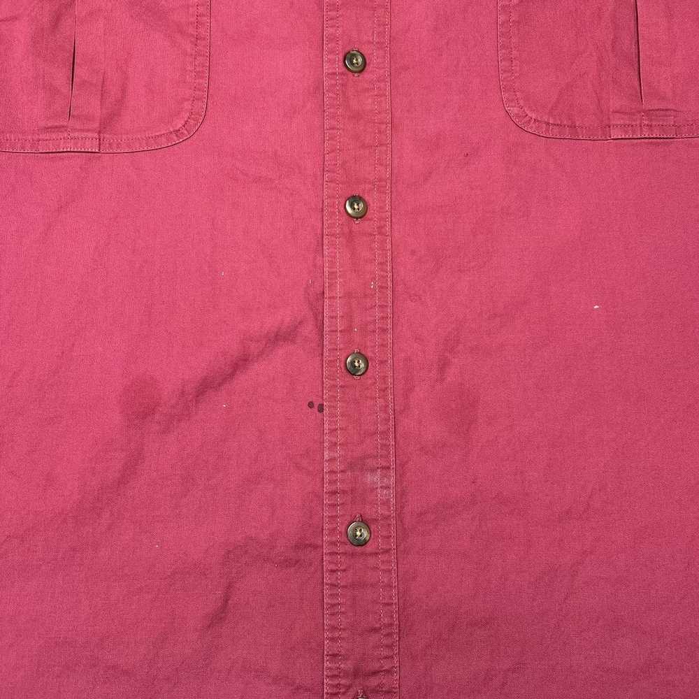 Cabelas Cabelas Button Up Shirt Red Long Sleeve B… - image 5