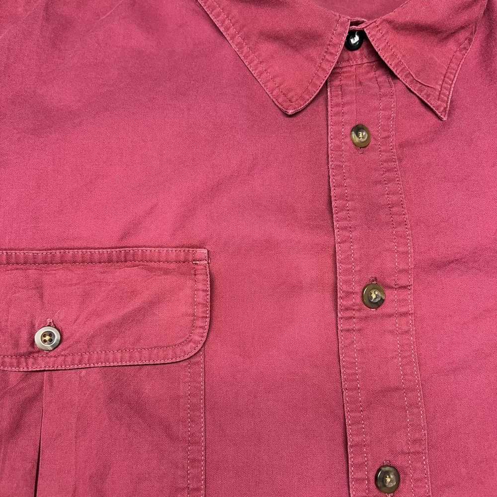 Cabelas Cabelas Button Up Shirt Red Long Sleeve B… - image 6