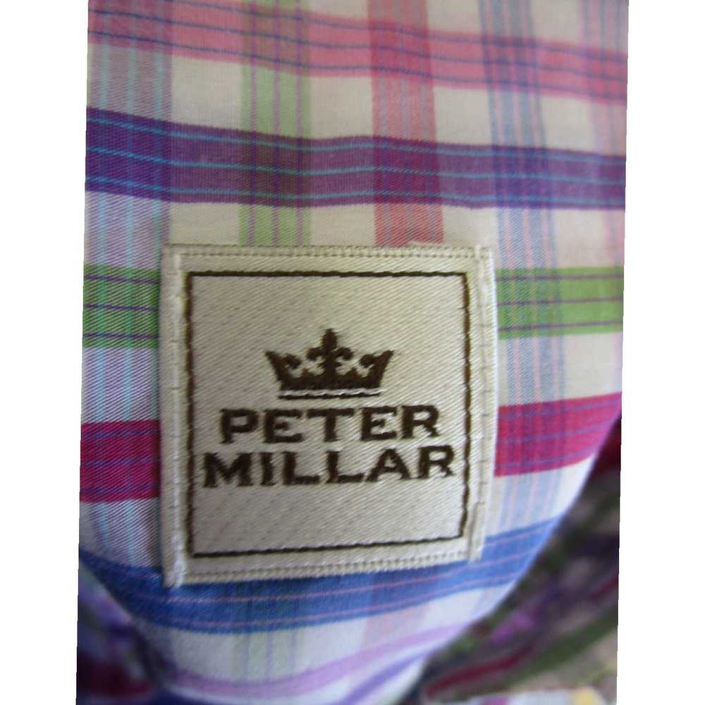 Peter Millar Authentic Pink Cotton Long Sleeve Bu… - image 5