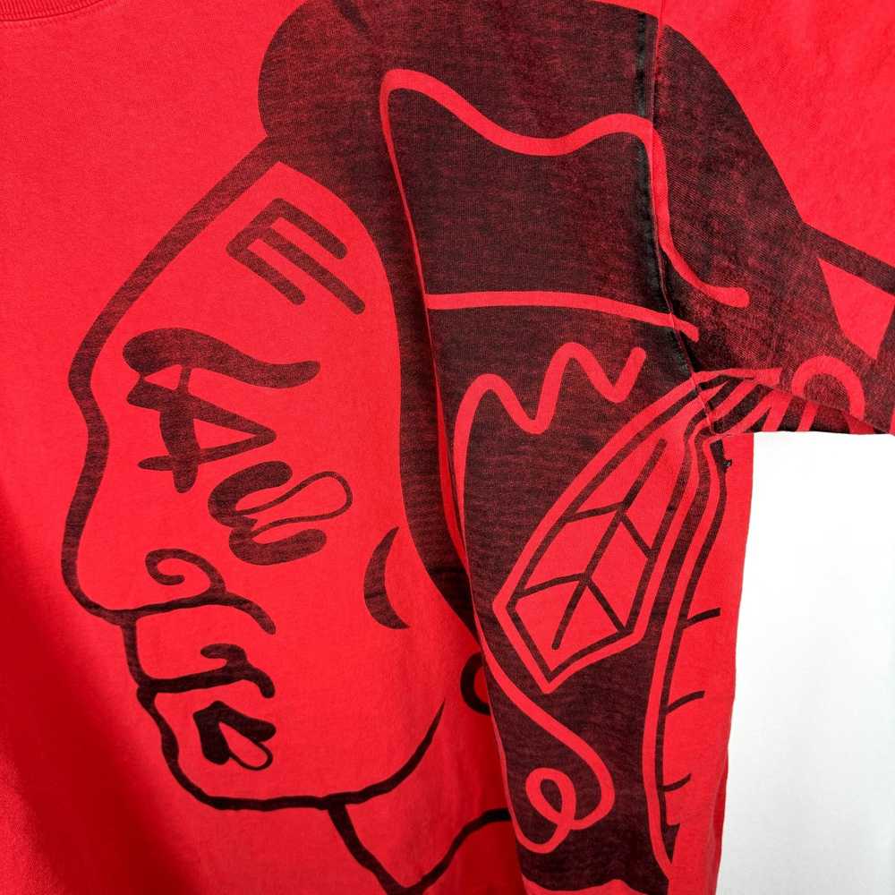 NHL NHL Men's Chicago Blackhawks Red Crew Neck T-… - image 3