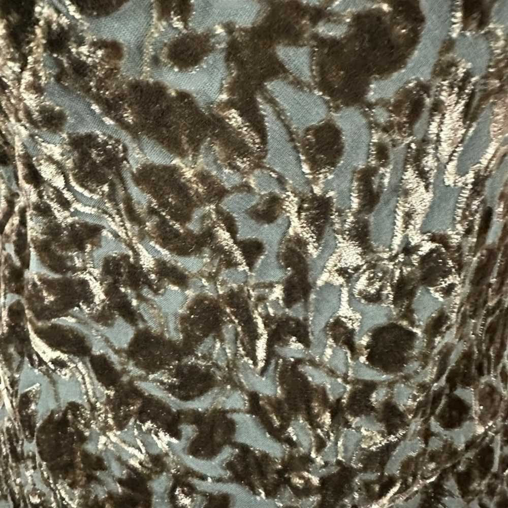 Vintage 90s Y2K Silk Leopard Velvet Devore Slip D… - image 5