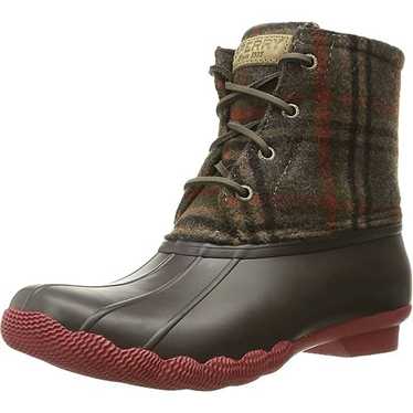 Sperry Sperry Saltwater Ankle Rain Duck Boots Brow