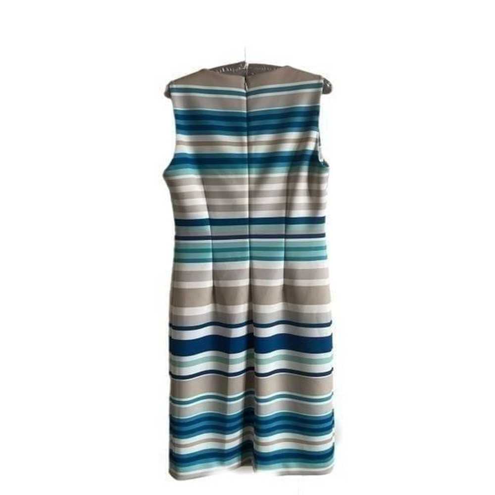 Calvin Klein Striped Scuba Sheath Dress - image 3