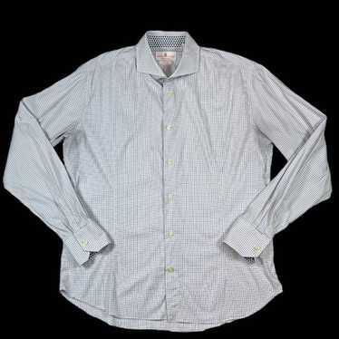 Eredi Pisano EREDI PISANO White/Blue Dress Shirt S