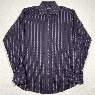 Bugatchi Multicolor Striped Long Sleeve Button Up… - image 1