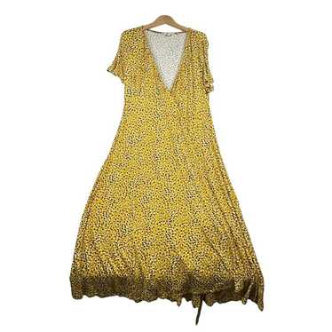 Boden Cassia Midi Wrap Dress size 12L Yellow