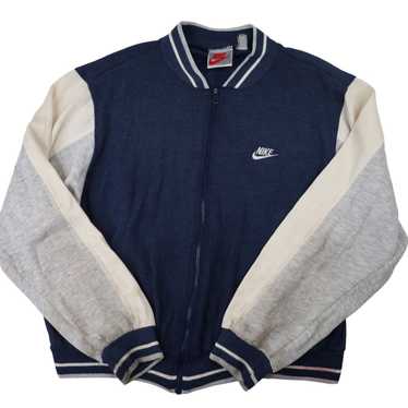 Nike × Vintage Vintage 90s Nike Cotton Track Jack… - image 1