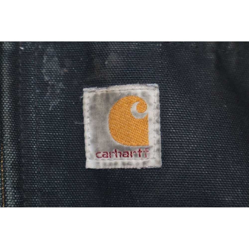 Carhartt Vintage 90s Carhartt Hooded Jacket Black… - image 10