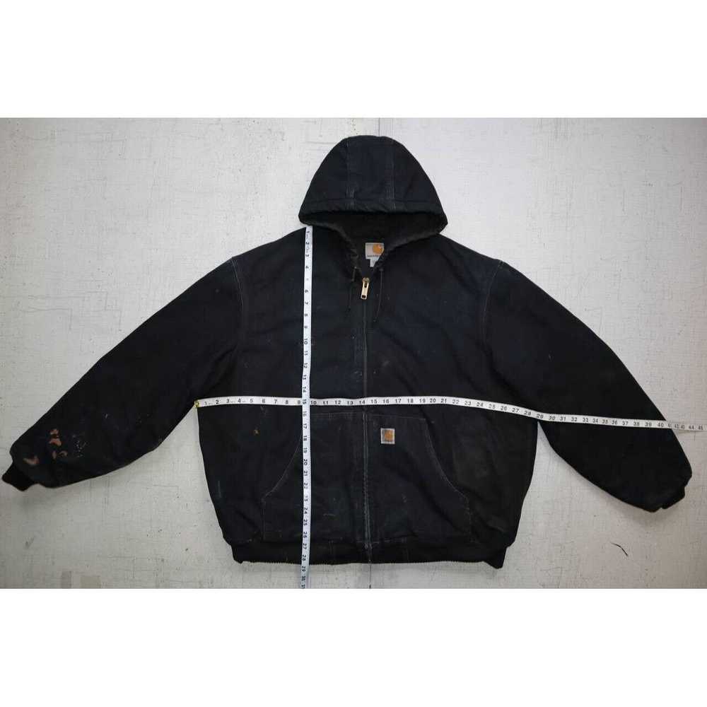 Carhartt Vintage 90s Carhartt Hooded Jacket Black… - image 6